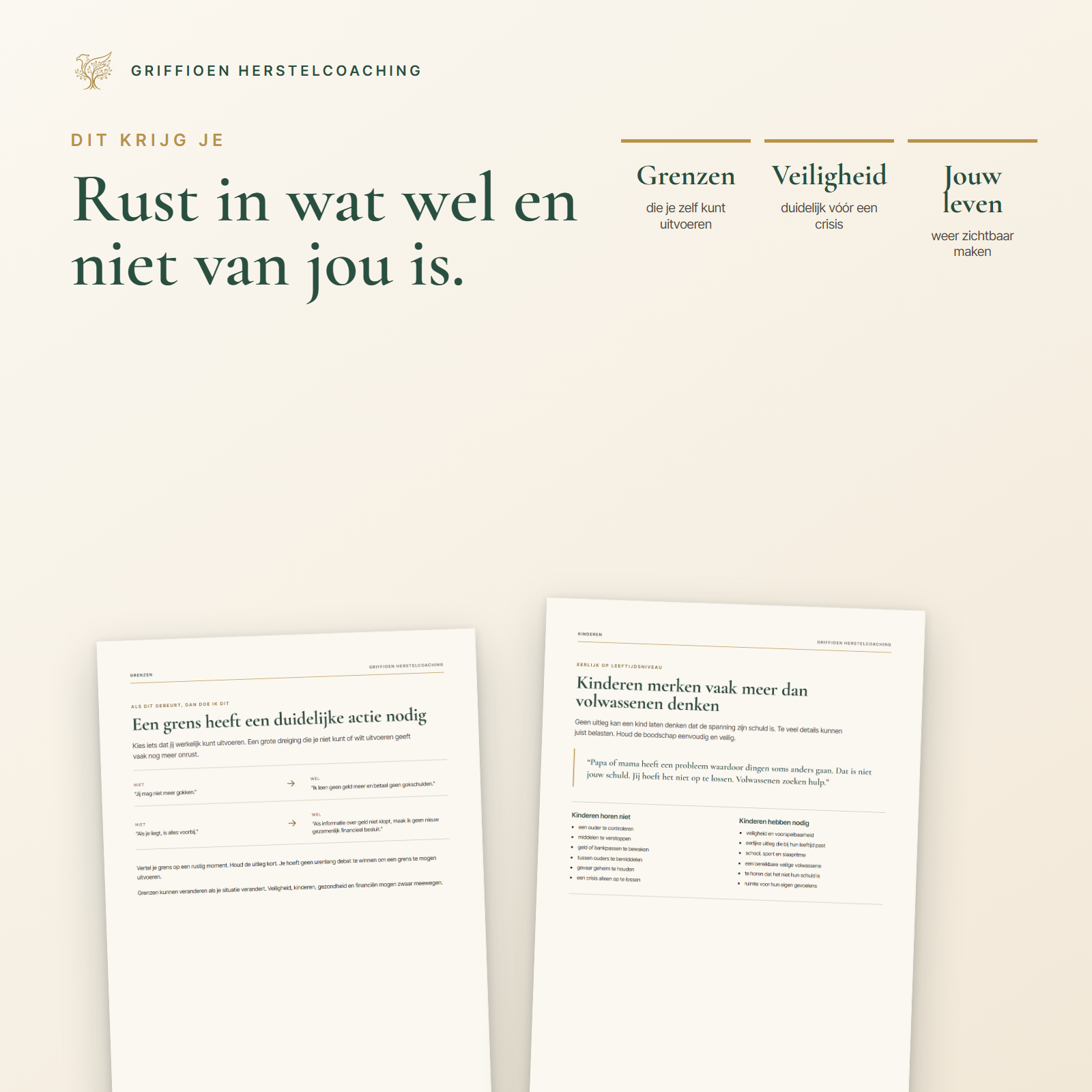 Inhoud van de digitale gids Voor naasten